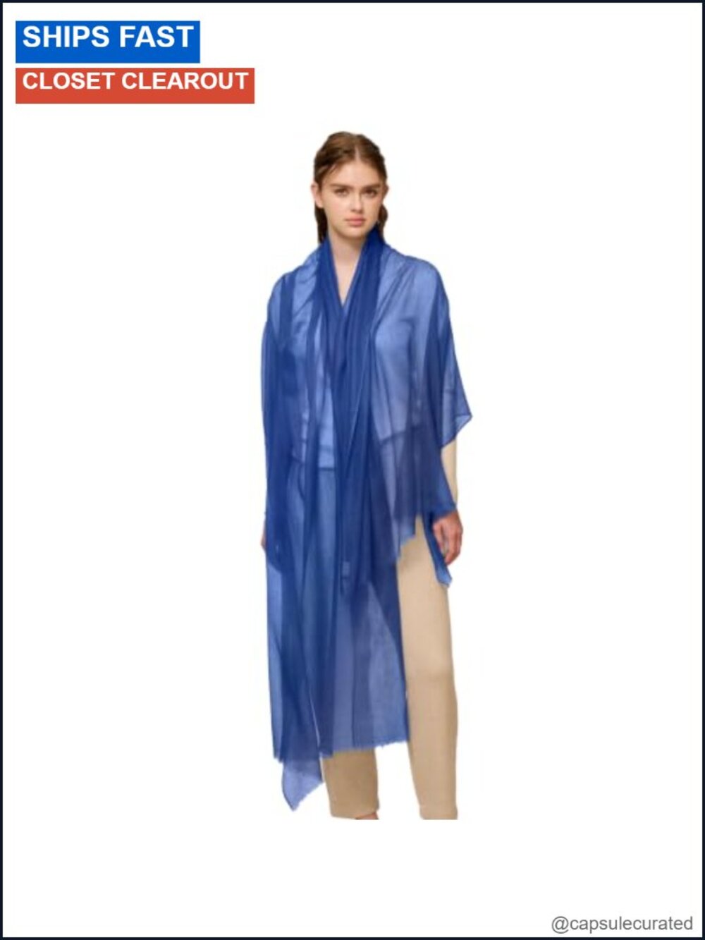 100% Cashmere Shawl Wrap 90x40 Featherlight Sheer Scarf Women All Season